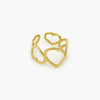Adjustable Heart Ring in 9ct Yellow Gold