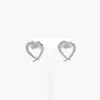 Silver Thorn Heart Stud Earrings - Jordans Jewellers
