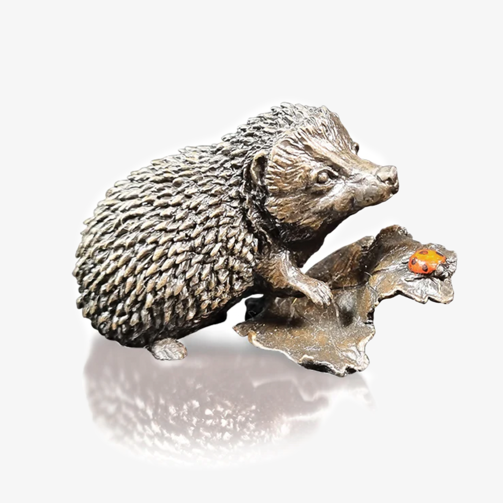 Hedgehog with Ladybird Bronze