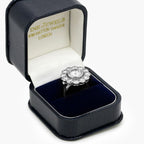 18ct White Gold Diamond Cluster Ring
