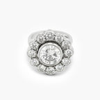 18ct White Gold Diamond Cluster Ring
