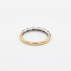 9ct Gold Sapphire and Diamond Half Eternity Ring