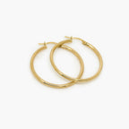 30mm Hoop Earrings in 9ct Yellow Gold - Jordans Jewellers