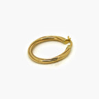 9ct Yellow Gold 26mm Twist Hoop Earrings