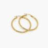 25mm Hoop Earrings in 9ct Yellow Gold - Jordans Jewellers