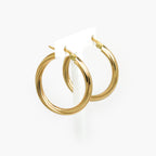 9ct Yellow Gold 26mm Twist Hoop Earrings