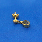 9ct Gold Iolite Drop Earrings - Jordans Jewellers