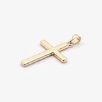 9ct Gold Large Cross Pendant - close up detail