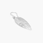 Silver Polished Leaf Drop Earrings - Jordans Jewellers