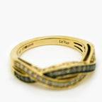 14ct Yellow Gold Le Vian Crossover Brown and Nude Diamond Ring - Jordans Jewellers