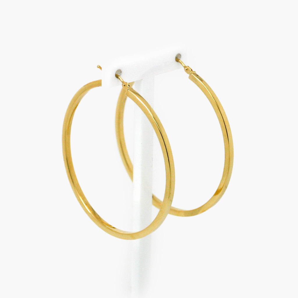 40mm Hoop Earrings in 9ct Yellow Gold - Jordans Jewellers