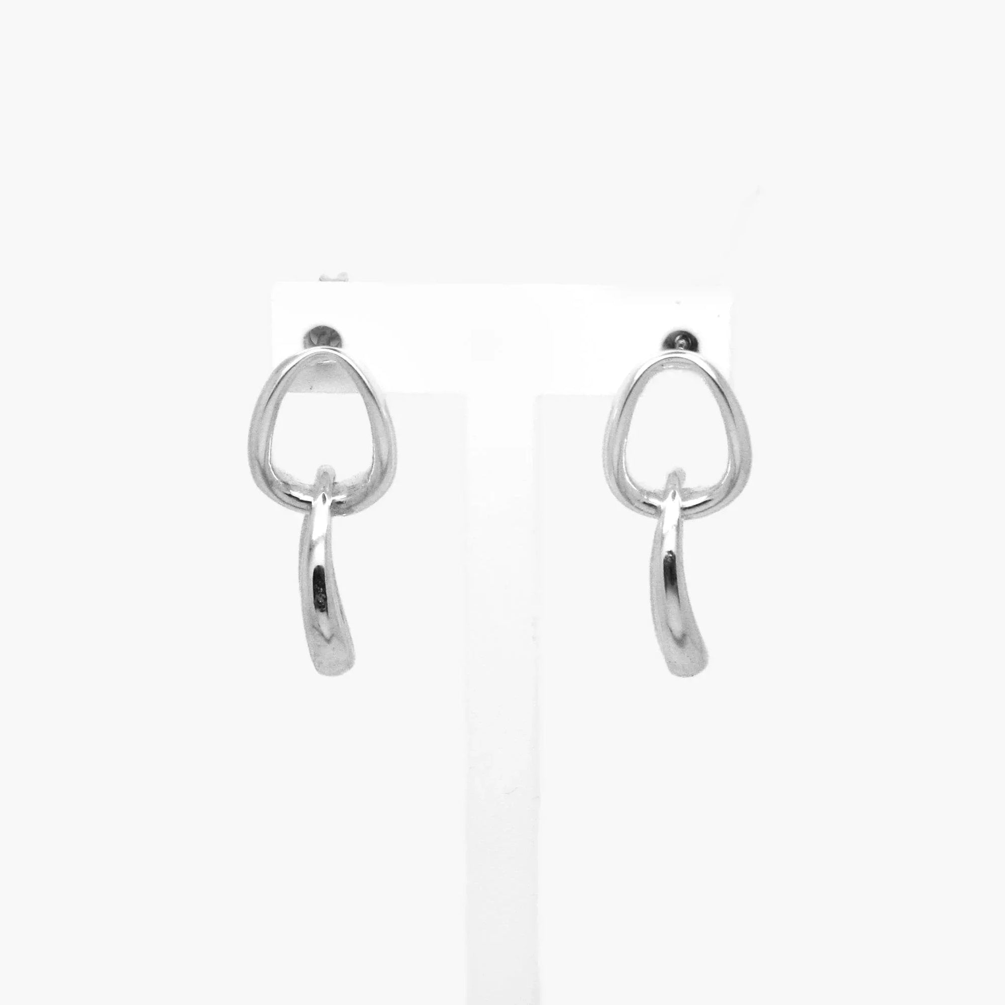 Silver Oval Link Drop Earrings - Jordans Jewellers