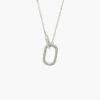 Silver CZ Loop Necklace - Jordans Jewellers