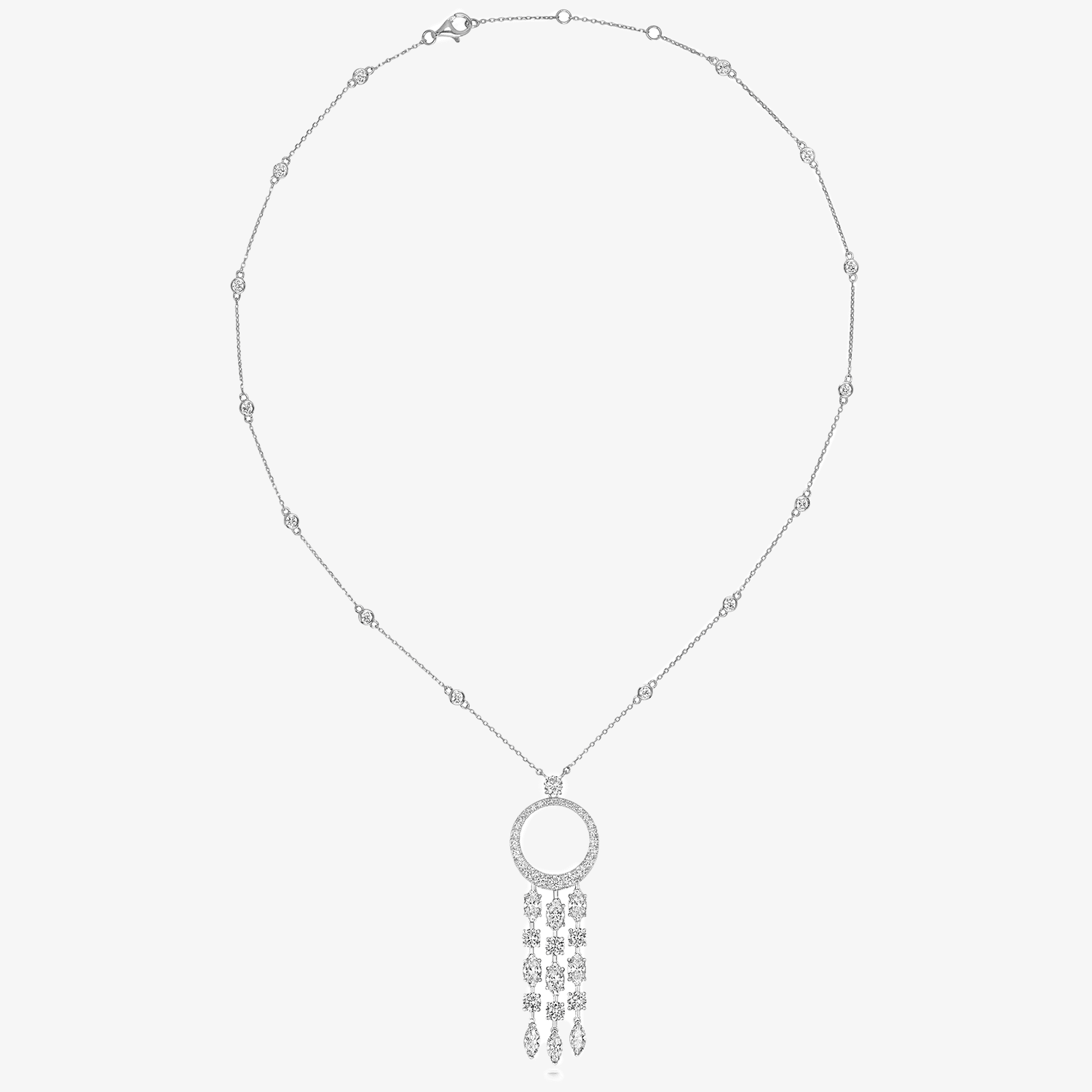 NEW Circles Pendant Long Tassel Necklace - Jordans Jewellers