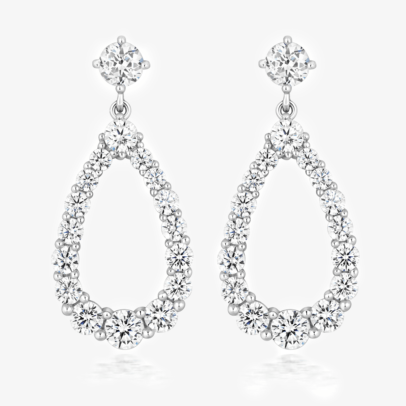 NEW Pear Shaped Silhouette Earrings - Jordans Jewellers