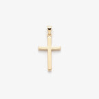 9ct Gold Medium Cross Pendant - front view