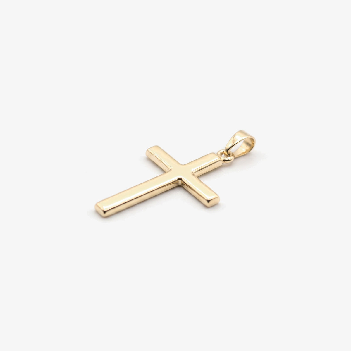 9ct Gold Medium Cross Pendant - close up detail