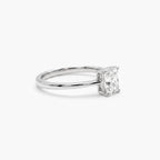 Platinum Radiant Cut Diamond Solitaire Engagement Ring 0.70ct