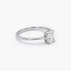 Platinum Radiant Cut Diamond Solitaire Engagement Ring 0.70ct