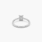 Platinum Radiant Cut Diamond Solitaire Engagement Ring 0.70ct