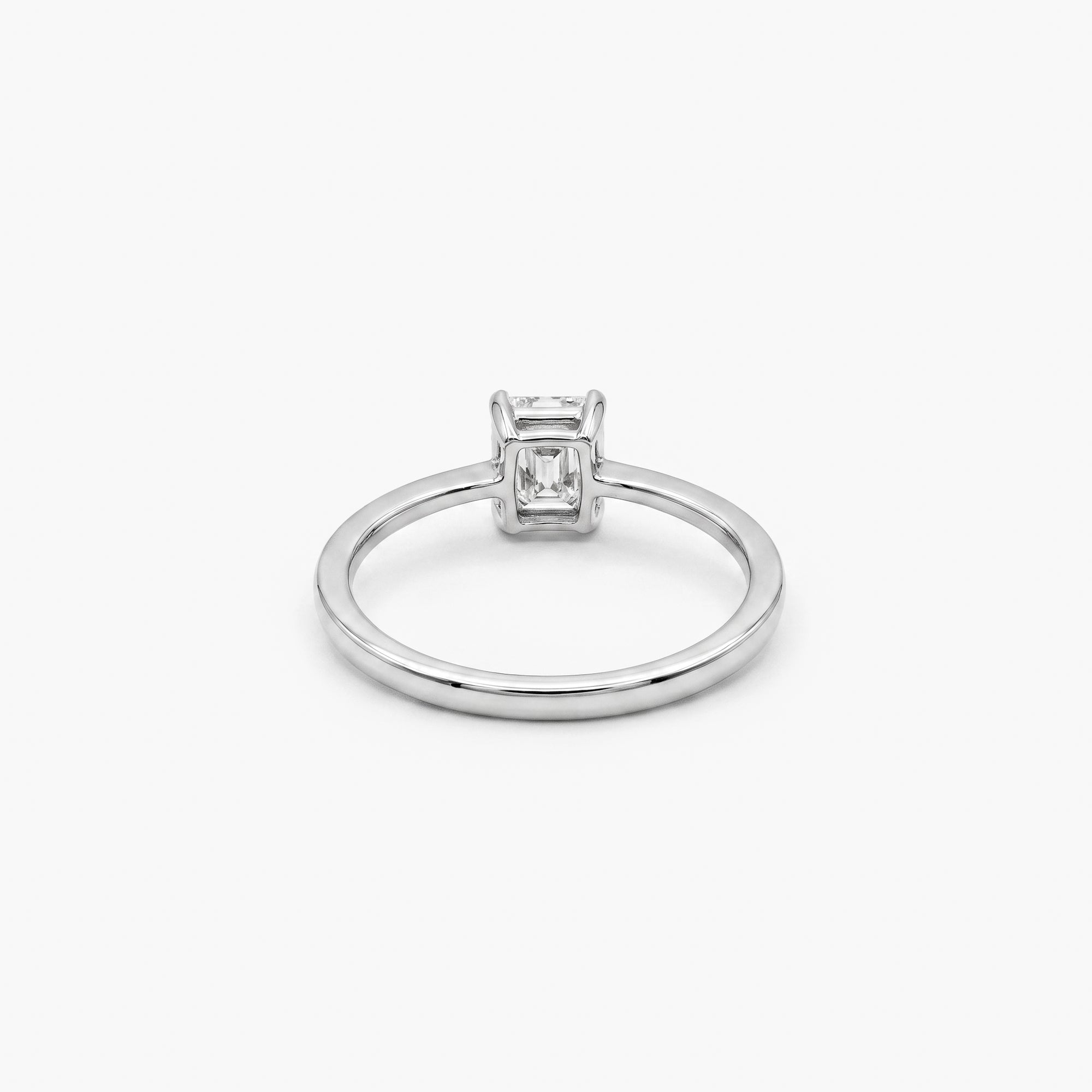 Platinum Radiant Cut Diamond Solitaire Engagement Ring 0.70ct