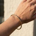 9ct Yellow Gold Twisted Bangle - Jordans Jewellers