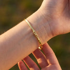9ct Yellow Gold Hinged Bangle - Jordans Jewellers