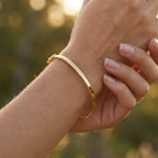 9ct Yellow Gold Hinged Bangle - Jordans Jewellers