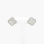 Silver MOP Clover Stud Earrings - Jordans Jewellers