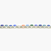 Silver Multi Colour Opal Bracelet - Jordans Jewellers