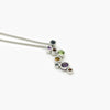 Silver Multi-Stone Bubble Pendant Necklace - Jordans Jewellers