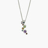 Silver Multi-Stone Bubble Pendant Necklace - Jordans Jewellers