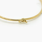 9ct Yellow Gold Double Ball Polished Bangle - Jordans Jewellers