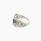Silver Opalite Triple Stone Ring - Jordans Jewellers