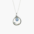 Silver Opalite Spiral Pendant Necklace - Jordans Jewellers