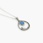 Silver Opalite Spiral Pendant Necklace - Jordans Jewellers
