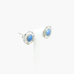 Silver Opalite Stud Earrings - Jordans Jewellers