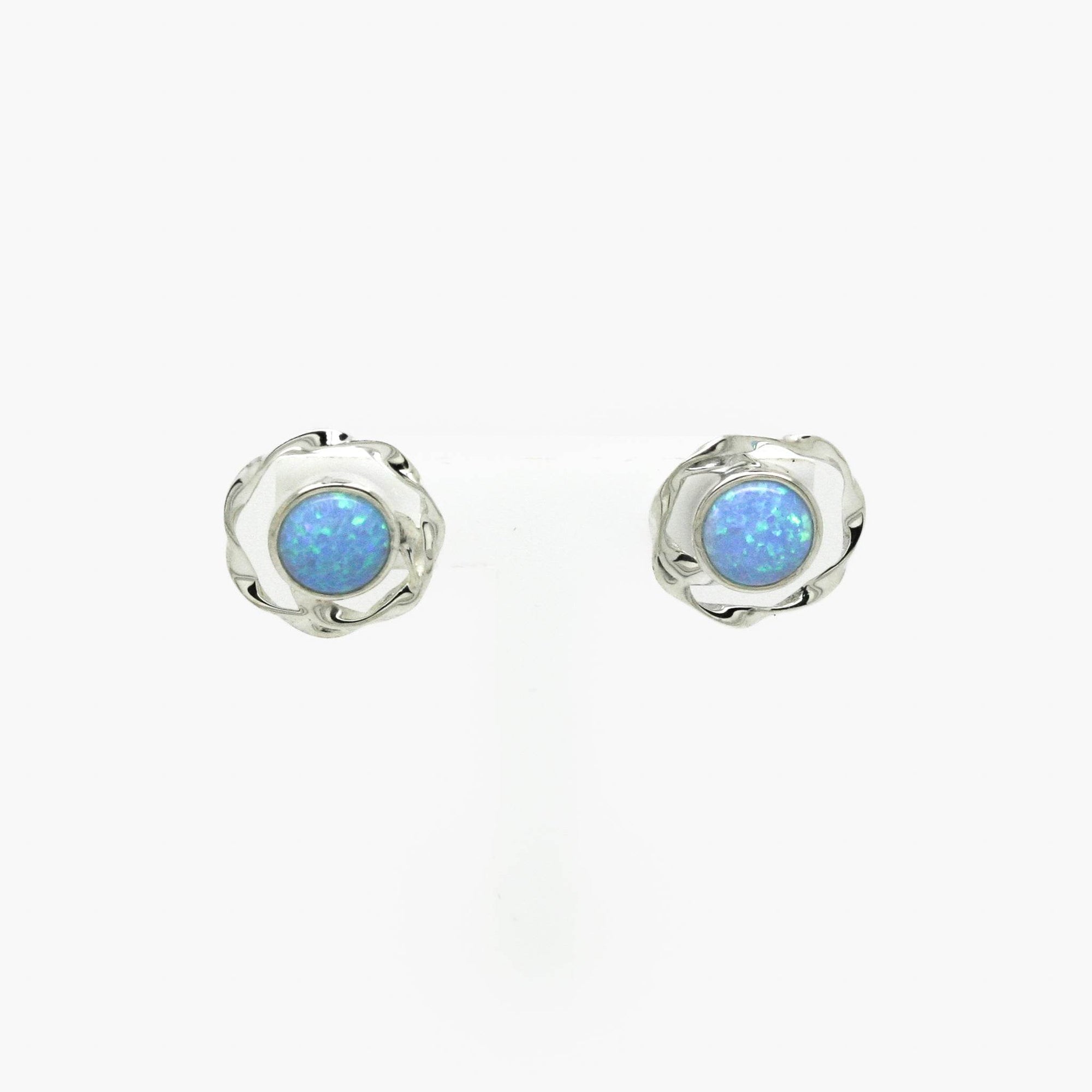 Silver Opalite Stud Earrings - Jordans Jewellers