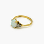 18ct Yellow Gold Opal and Diamond Ring - Jordans Jewellers