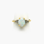 18ct Yellow Gold Opal and Diamond Ring - Jordans Jewellers