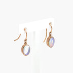 Oval Opal Drop Earrings - 9ct Rose Gold - Jordans Jewellers