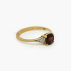 9ct Yellow Gold Garnet & Diamond Ring - Jordans Jewellers