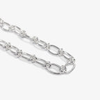 Sterling Silver Oval Links Bracelet detail