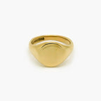 9ct Yellow Gold Round Signet Ring - Jordans Jewellers