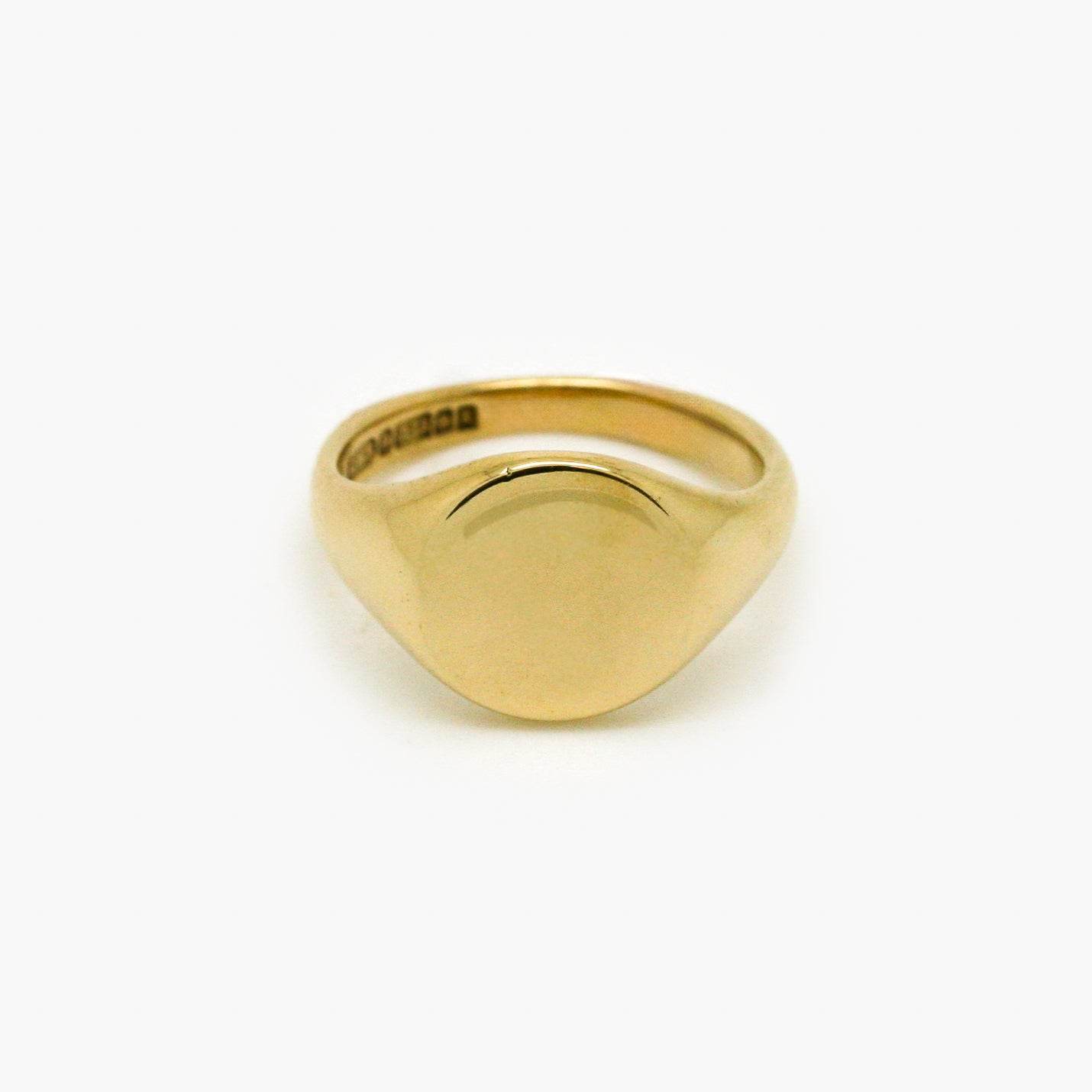 9ct Yellow Gold Round Signet Ring - Jordans Jewellers