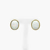 Oval Opal Stud Earrings in 9ct Yellow Gold - Jordans Jewellers
