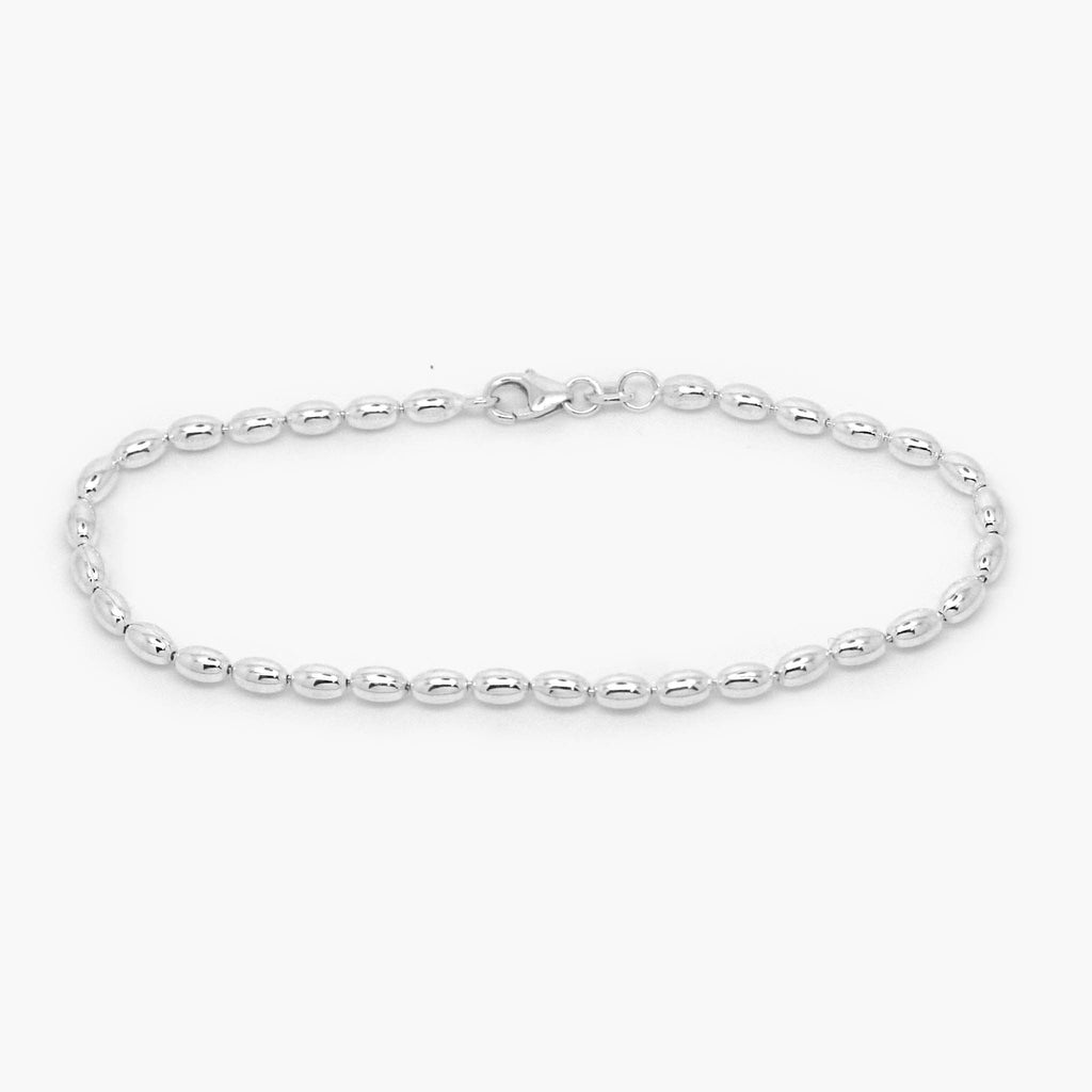 Silver Full Oval Link Bracelet - Jordans Jewellers