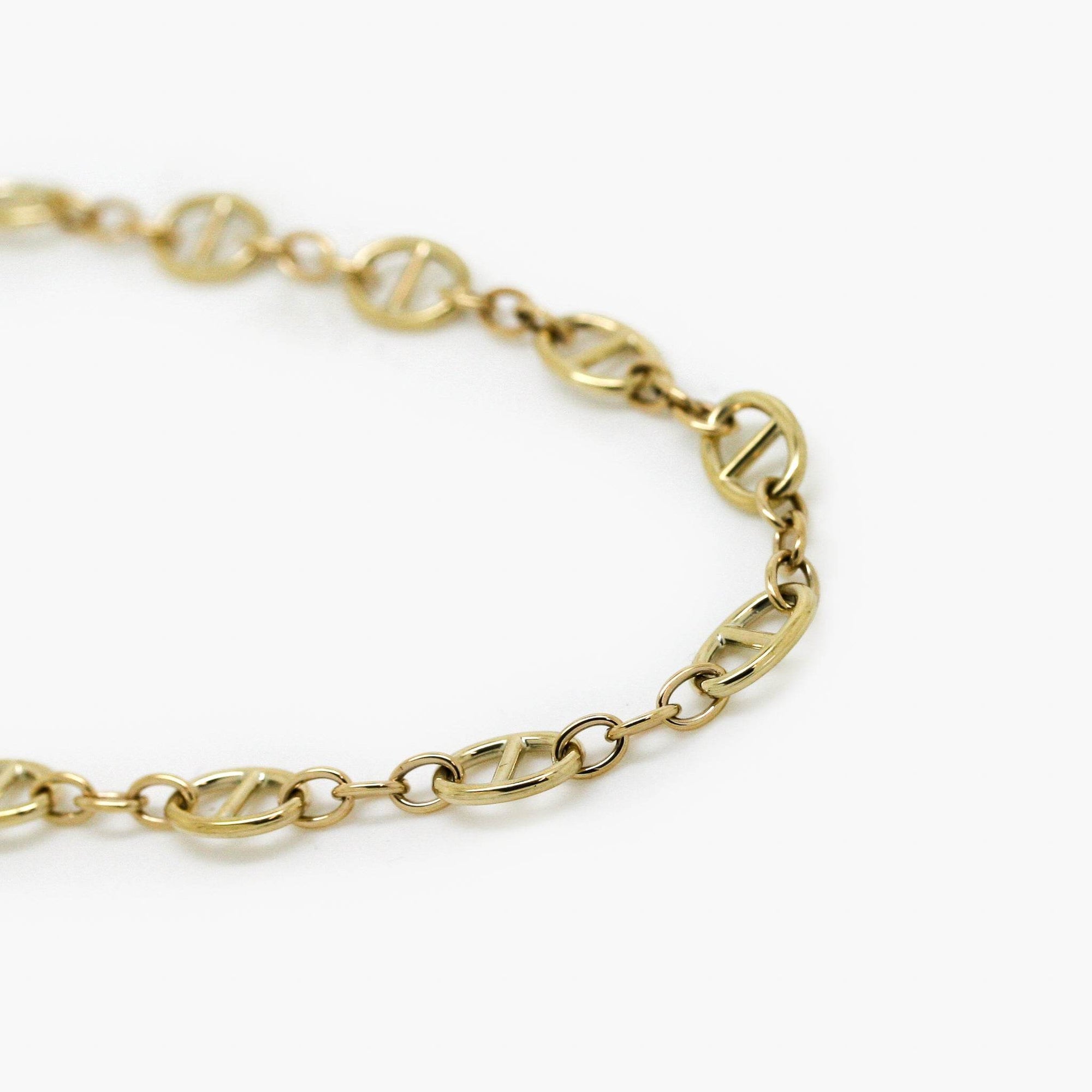 Mariner Link Chain Necklace in 9ct Yellow Gold - Jordans Jewellers