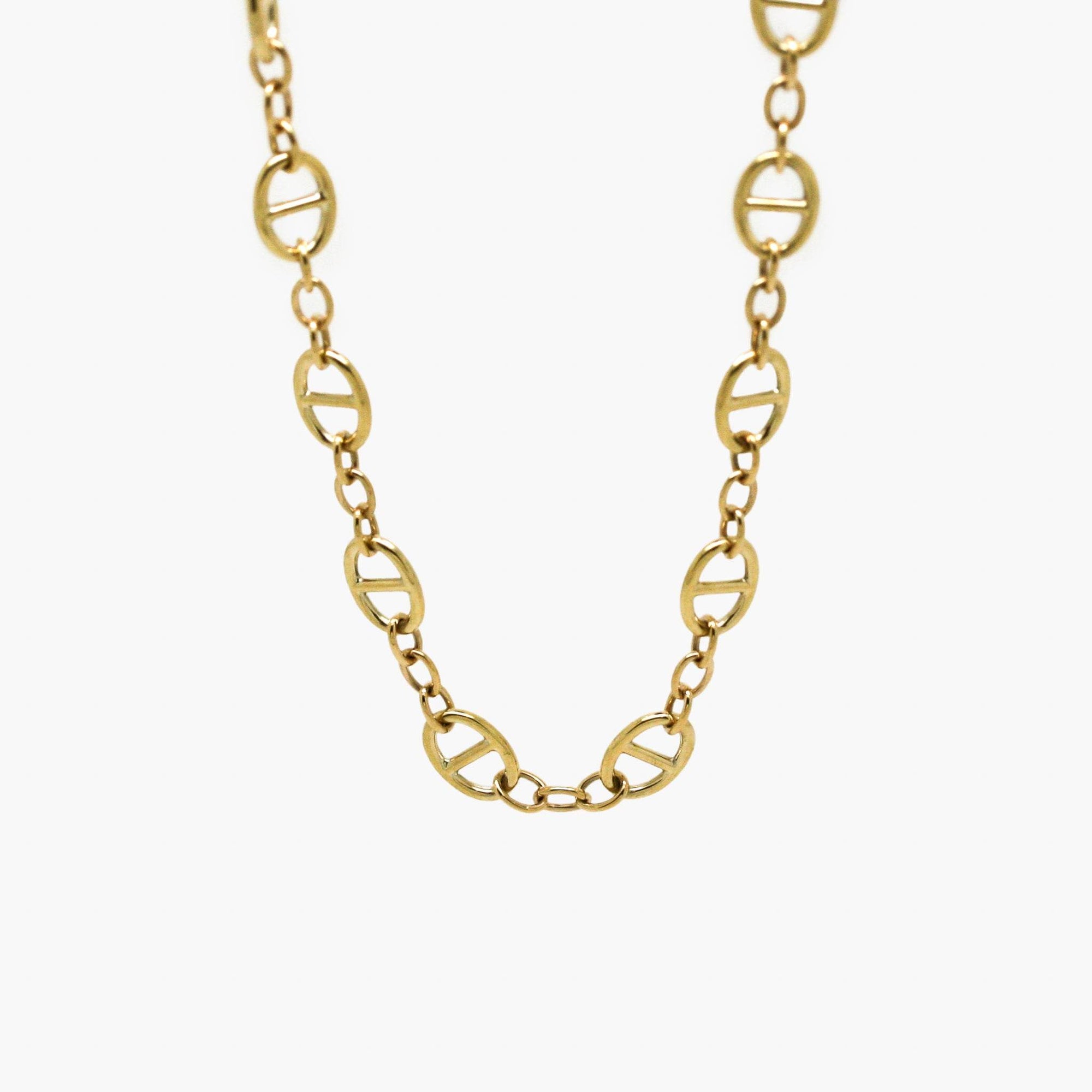 Mariner Link Chain Necklace in 9ct Yellow Gold - Jordans Jewellers