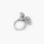 Adjustable Silver Triple Oval Ring - Jordans Jewellers